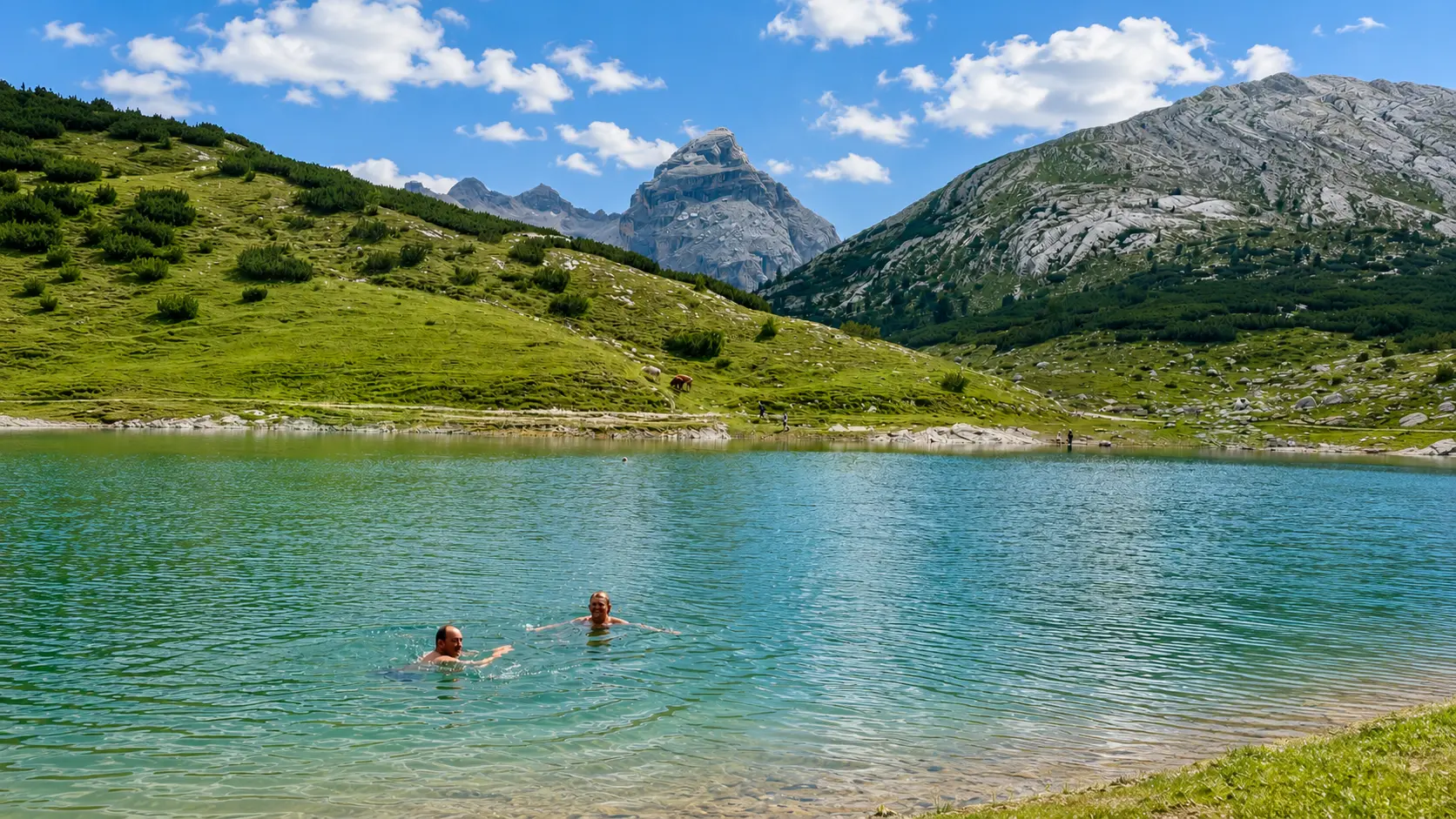 lac et montagne en suisse